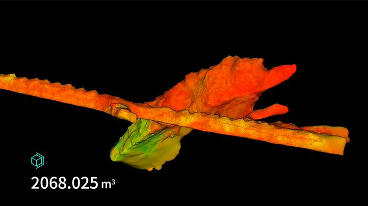 對采空區(qū)進行點云封閉、體積測算
