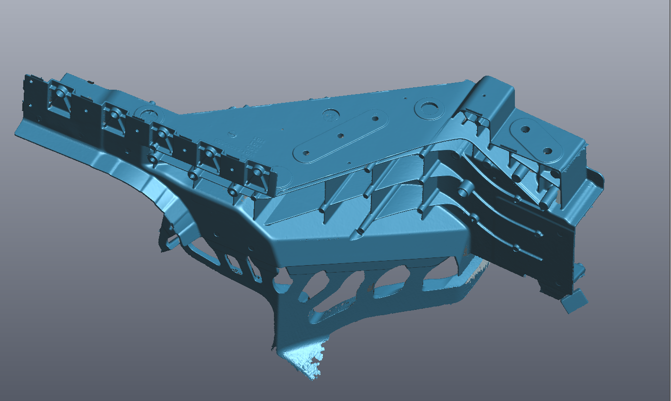 無(wú)需貼點(diǎn)或表面處理，剛加工完的“熱件”現(xiàn)場(chǎng)即刻掃描